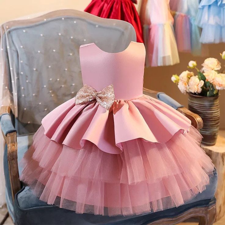 Baby girl pink clearance frock