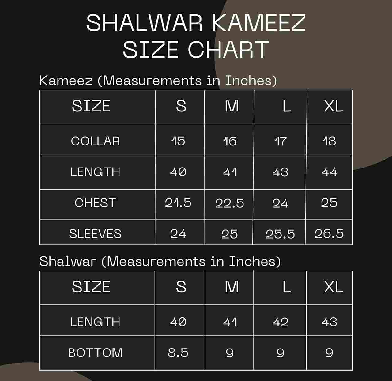 Men's Blue & White Contrasted Shalwar Kameez